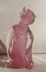 Murano Oball Pink Alabastro Glass Cat Sculpture Figurine Ornament