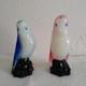 Murano Opaline Glass Pink Bird Figurine Signed Italy 13.5cm Art Sculpture Venice