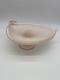 Murano Pink Art Glass Leaf Shaped 10 inches long 8.5 inches wide