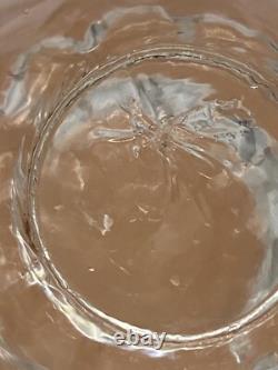 Murano Pink Art Glass Leaf Shaped 10 inches long 8.5 inches wide