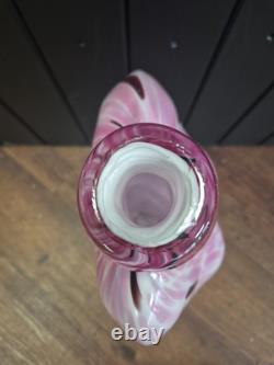 Murano Pink Art Glass Nude Female Form Vase, 17.5 Inch
