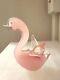 Murano Seguso Glass Opelescent Pink Duck 1950/1965 Mid Centuary Modern Ornament