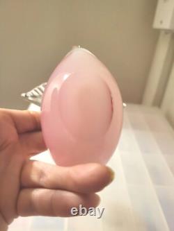 Murano Seguso Glass Opelescent Pink Duck 1950/1965 Mid Centuary Modern Ornament