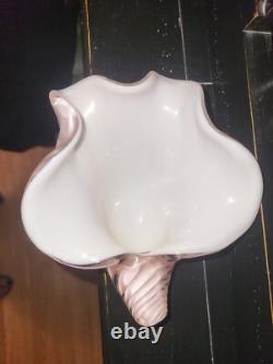 Murano Shell Vase Pink