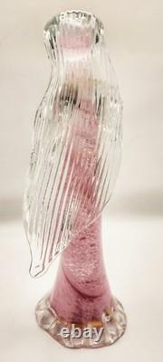Murano Style Art Glass MADONNA & CHILD Pink Cased Swirl 10 Seguso Style HEAVY