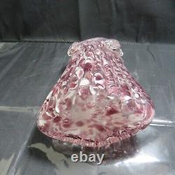 Murano-Style Hand-Blown Art Glass Purse Vase