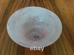 NAZEING GLASS Art Deco CLOUDY PINK DESERT SET