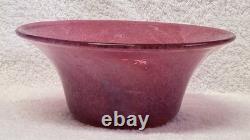 Nazeing Stevens Williams Whitefriars Art Deco Pink Rose Cloud Glass Bowl