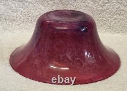 Nazeing Stevens Williams Whitefriars Art Deco Pink Rose Cloud Glass Bowl