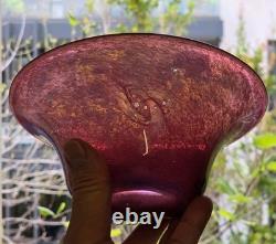 Nazeing Stevens Williams Whitefriars Art Deco Pink Rose Cloud Glass Bowl