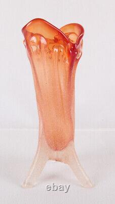 Neal Drobnis Signed Glass Vase, 1996, 8 tall, EX