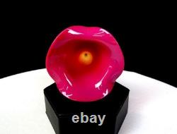 New England Glass Peachblow Agata Art Glass Pink & White 6 5/8 Lily Vase 1887
