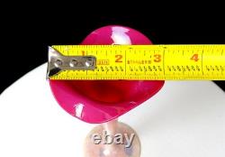 New England Glass Peachblow Agata Art Glass Pink & White 6 5/8 Lily Vase 1887