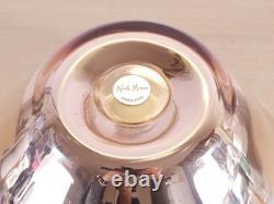 Nick Munro England Pink Art Glass Bowl 23.5cm Large Contemporary Designer Centre
