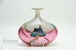 Norman Stuart Clarke'Kimono Silk' Glass Vase, Iridescent Studio Glass Vase