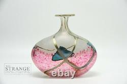 Norman Stuart Clarke'Kimono Silk' Glass Vase, Iridescent Studio Glass Vase
