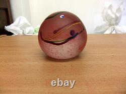 Norman Stuart Clarke Pink Paperweight