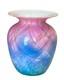 Nourot Art Glass David Lindsay Pink Blue & Green Vase