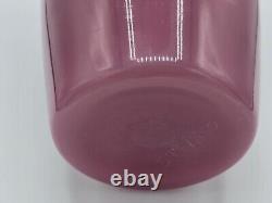 Numbered Vintage Fenton Etched Woman's Portrait-Pink Art Glass #579/850