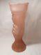 Olympic Torch Vase Statue Of Liberty Hand 1930s Art Deco Pale Pink Frosted Glass