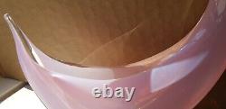 Opalescent Pink Art Glass Sculptural Bird Signed by Elio Raffael Gorgeous