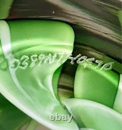 Orient & Flume Pink Tulip Vase Art Glass Bruce Sillars Design Art Glass Vintage