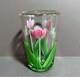 Orient & Flume Pink Tulip Vase By Bruce Sillars Vintage From JP F/S Art Glass