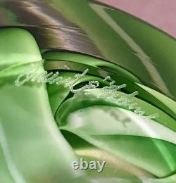 Orient & Flume Pink Tulip Vase By Bruce Sillars Vintage From JP F/S Art Glass