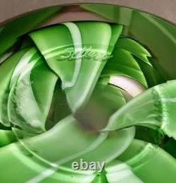 Orient & Flume Pink Tulip Vase By Bruce Sillars Vintage From JP F/S Art Glass