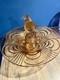Original Art Deco Pink Peach Penguin Centrepiece Flower Frog Bowl 1930s Czech