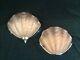 PAIR OF 1940s ART DECO PEACH CLAM SHELL ODEON CHROME & GLASS WALL LIGHTS