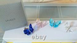 PENDANT Lalique Papillon TURQ BLUE, PINK, PURPLE, CLEAR, stunning butterfly