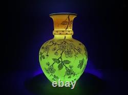 PK Poschinger Krystallie Antique Burmese glass vase