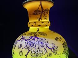 PK Poschinger Krystallie Antique Burmese glass vase