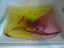 Paul Harrie Glass Bowl Stunning & Signed Center Piece