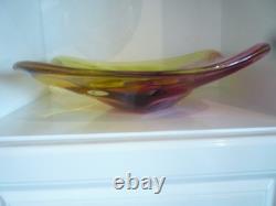 Paul Harrie Glass Bowl Stunning & Signed Center Piece
