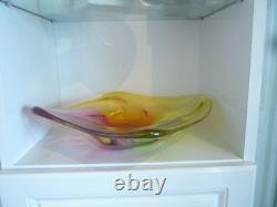 Paul Harrie Glass Bowl Stunning & Signed Center Piece