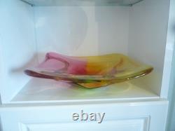 Paul Harrie Glass Bowl Stunning & Signed Center Piece