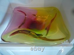 Paul Harrie Glass Bowl Stunning & Signed Center Piece