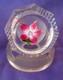 Perthshire 1974 Miniature Pink Flower Faceted Paperweight Art Glass Ltd Ed Box