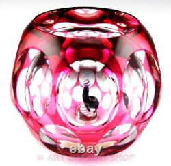 Perthshire Paperweight 1979 CIRCUS SEAL HOLLOW OVERLAY MAGNUM FACETED LTD ED