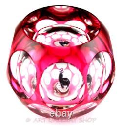 Perthshire Paperweight 1979 CIRCUS SEAL HOLLOW OVERLAY MAGNUM FACETED LTD ED