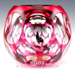 Perthshire Paperweight 1979 CIRCUS SEAL HOLLOW OVERLAY MAGNUM FACETED LTD ED