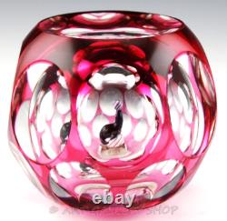 Perthshire Paperweight 1979 CIRCUS SEAL HOLLOW OVERLAY MAGNUM FACETED LTD ED