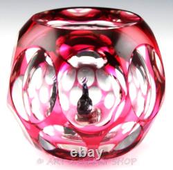 Perthshire Paperweight 1979 CIRCUS SEAL HOLLOW OVERLAY MAGNUM FACETED LTD ED