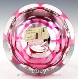 Perthshire Paperweight 1979 CIRCUS SEAL HOLLOW OVERLAY MAGNUM FACETED LTD ED