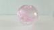 Phillipa Headley Studio Art Glass Spherical Vase In Pink With Air Bubbles Signed