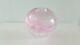 Phillipa Headley Studio Art Glass Spherical Vase In Pink With Air Bubbles Signed