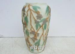 Phoenix Consolidated Bittersweet 9-1/2 Art Glass Vase 1930s Beautiful