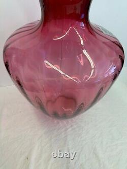 Pilgrim Large Art Glass Fluted Vase The Masterwork Collection 22'' Tall